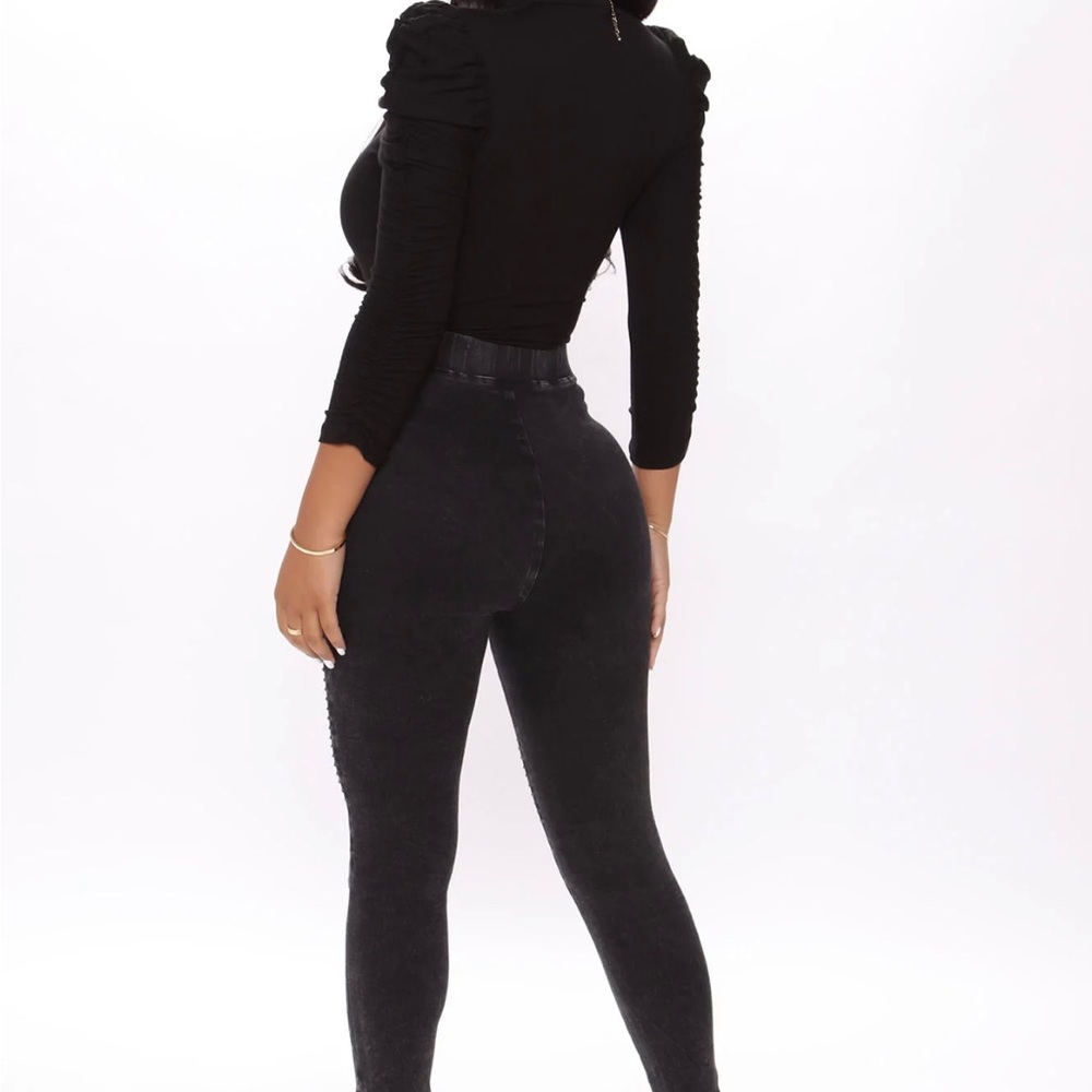 Motto Knee denim Jeggings Black (Acid washed) SzXl-new with tags